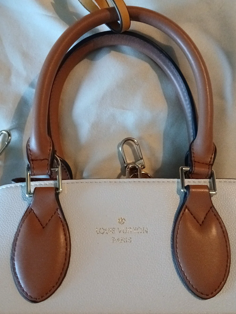 Louis Vuitton Fold Tote Satchel Crossbody PM Tri-Color Monogram + DUSTBAG